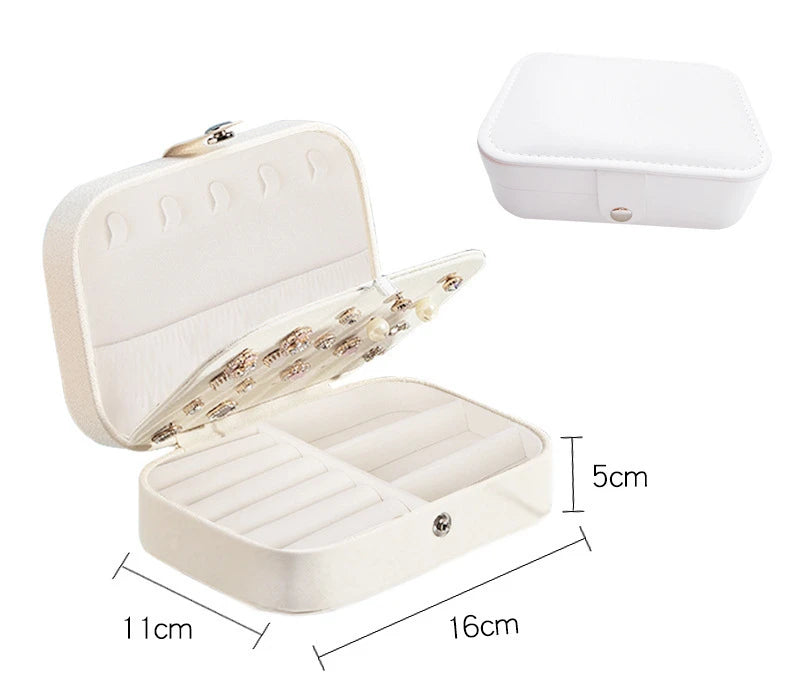 Portable Leather Jewelry Organizer – Elegant & Travel‑Ready