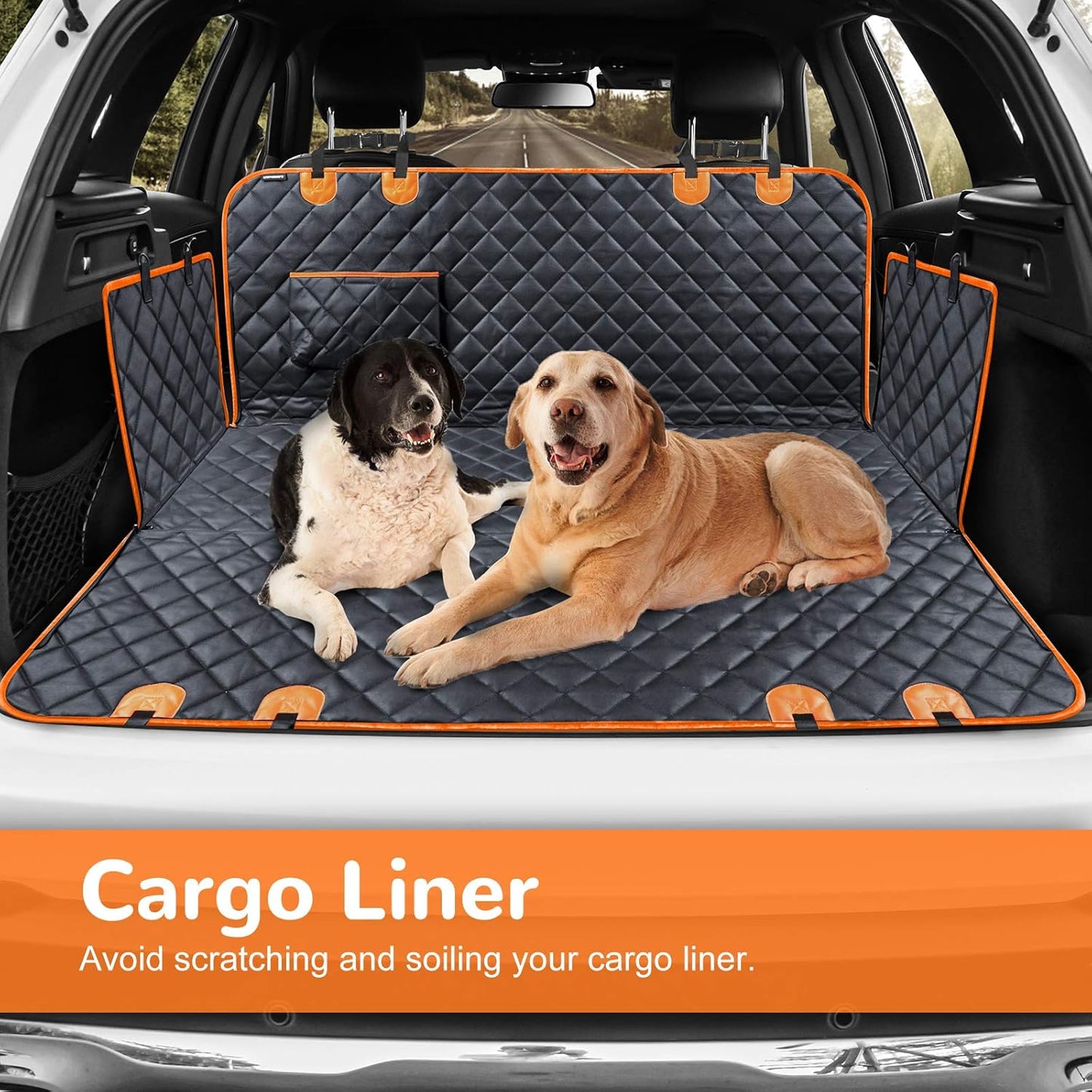 Waterproof Dog Car Seat Hammock with Side Flaps