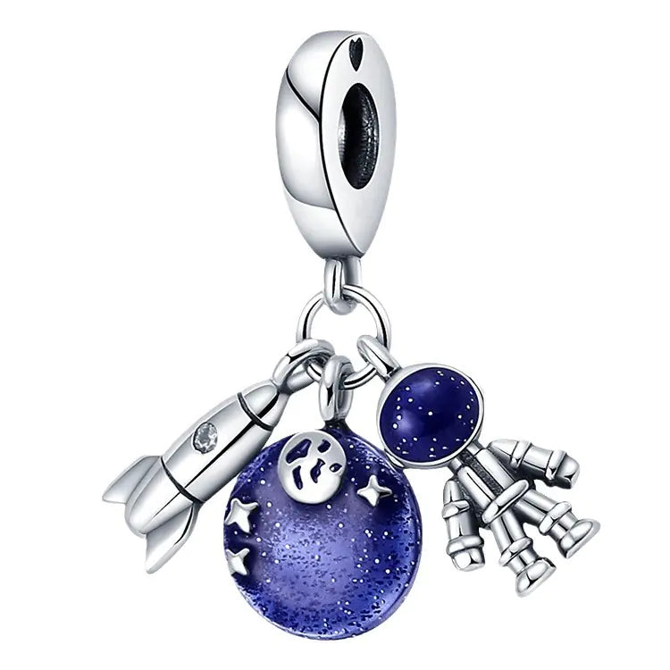 Silver‑Plated Travel Charms – Unique, Artistic Luggage Accessories