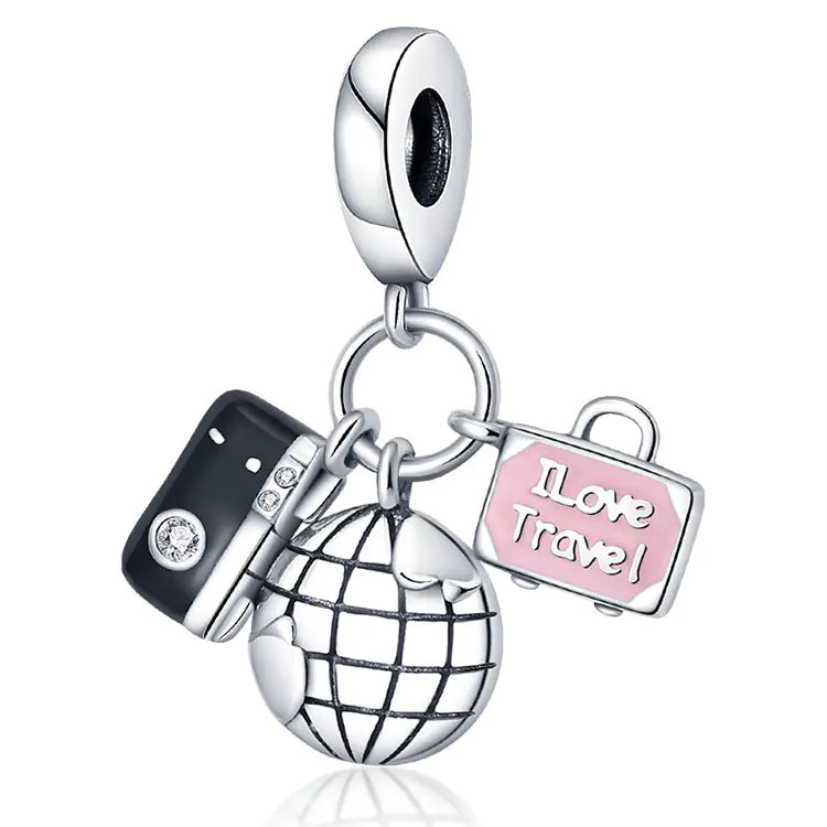 Silver‑Plated Travel Charms – Unique, Artistic Luggage Accessories