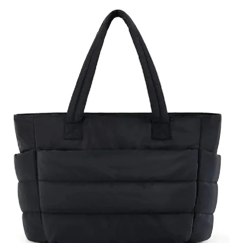 Puffy Travel Zipper Bag – Soft Nylon Organizer