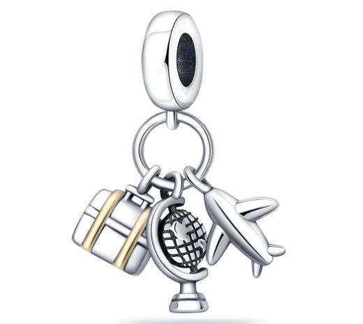 Silver‑Plated Travel Charms – Unique, Artistic Luggage Accessories