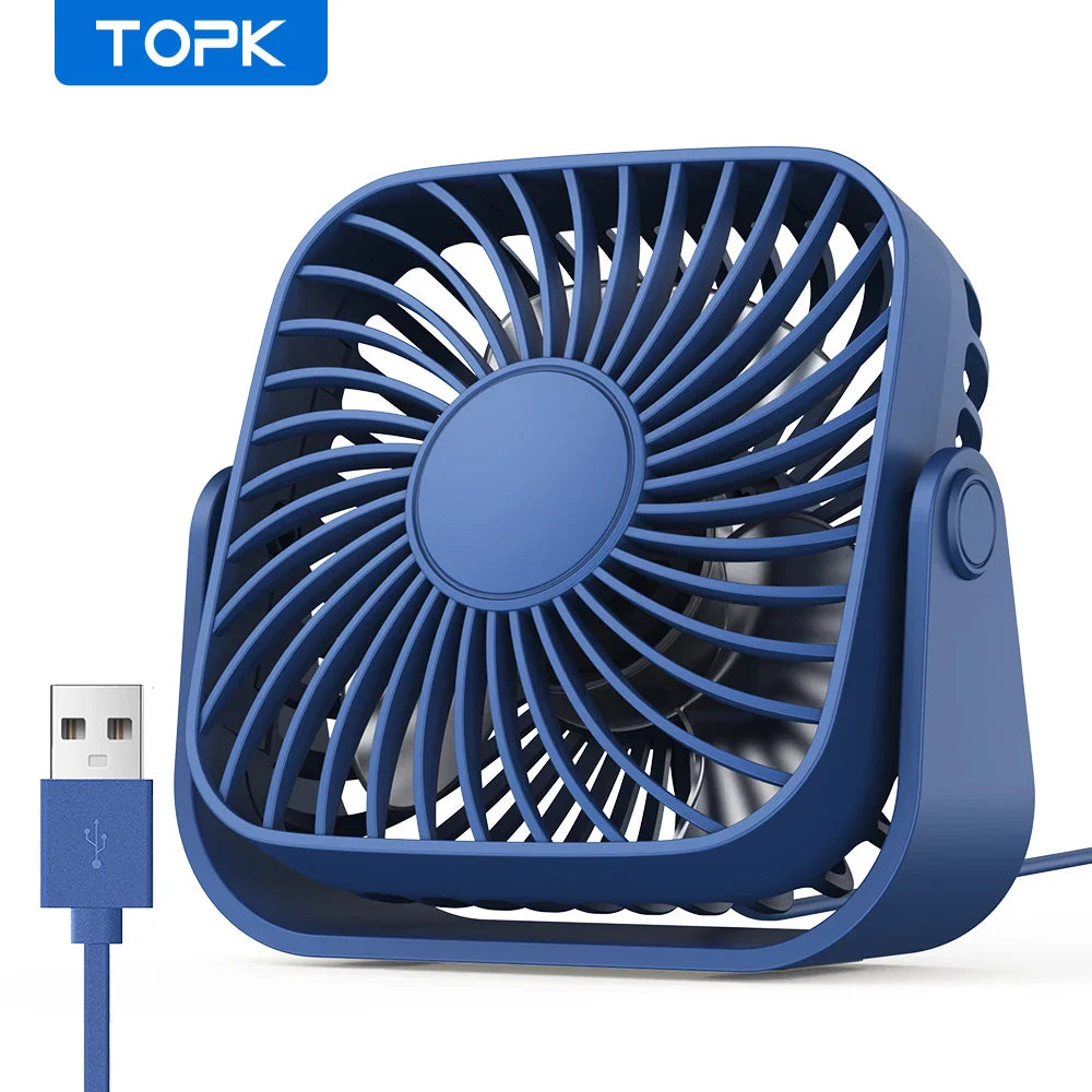 Portable USB Travel Fan – Compact & Power‑Ready