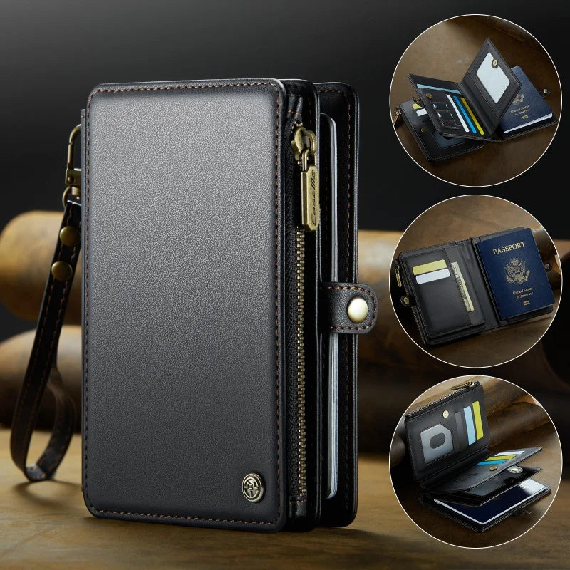 Travel Passport Wallet with RFID Protection & Lanyard