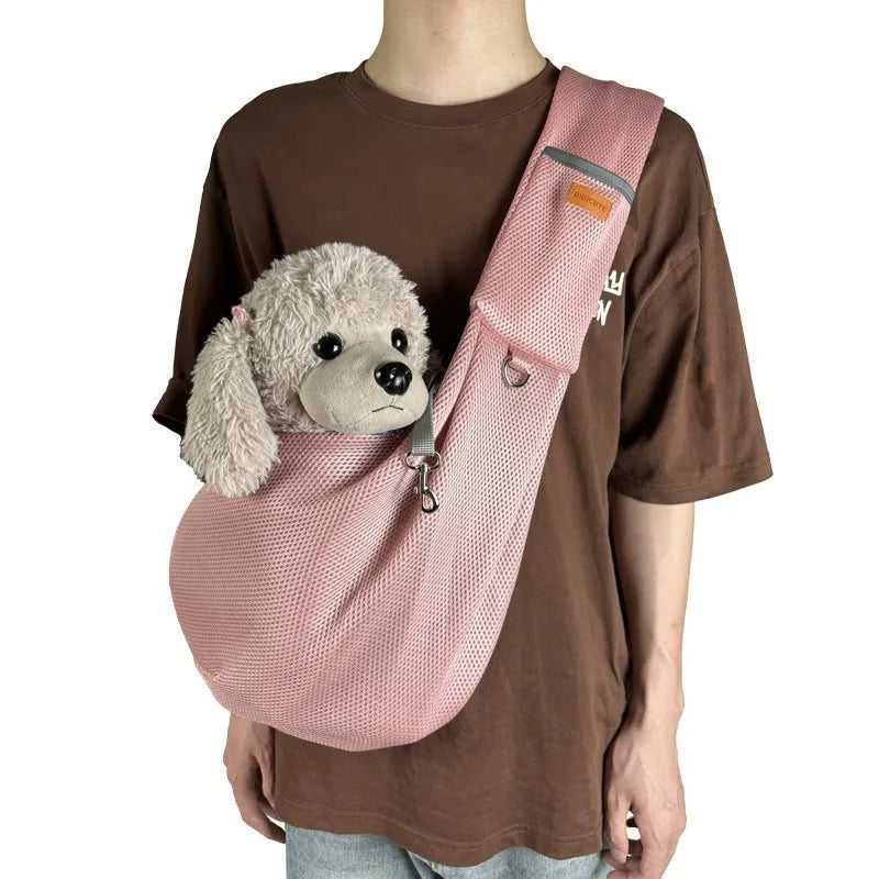 Hands‑Free Travel Sling for Small Breeds – Soft & Supportive