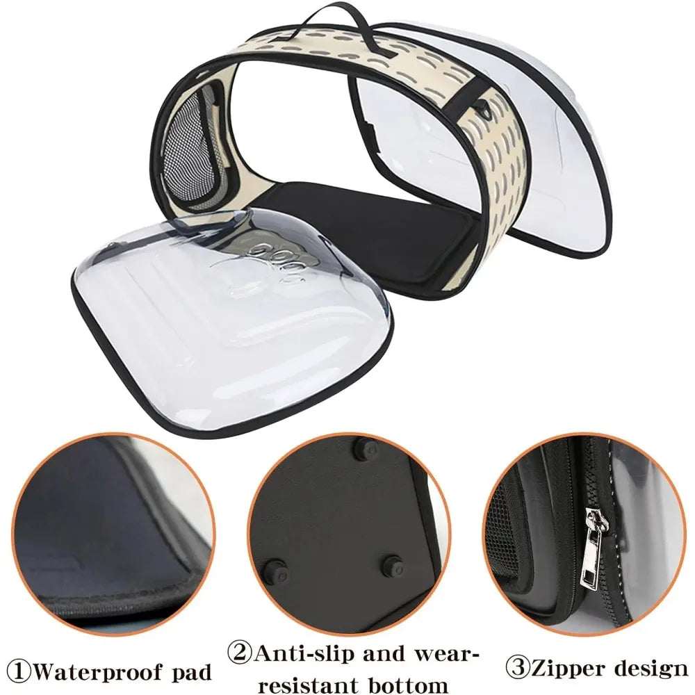 Transparent Foldable Pet Travel Carrier
