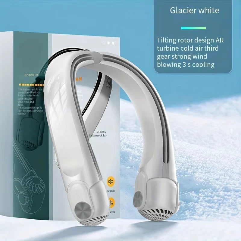 Portable Rechargeable Mini Fan – 3‑Speed with Rotating Air Outlet