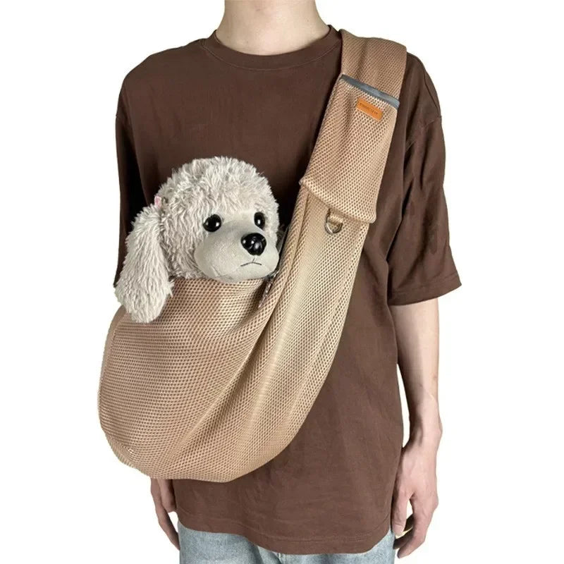 Hands‑Free Travel Sling for Small Breeds – Soft & Supportive