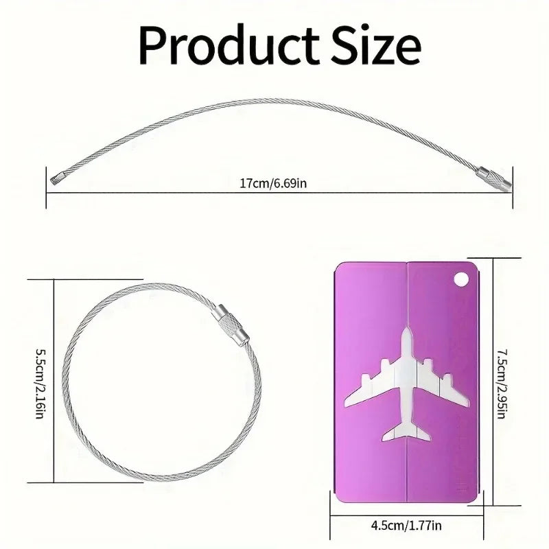 Sleek Aluminum Luggage Tags – Durable & Travel‑Ready