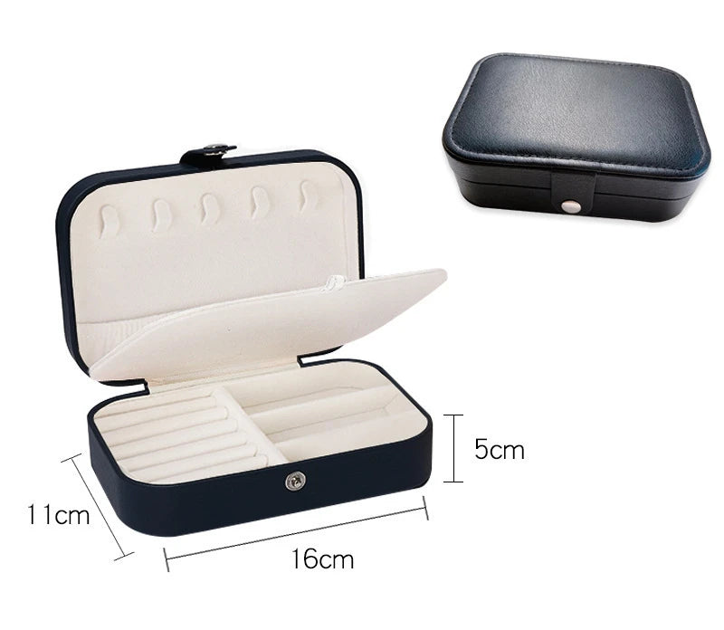 Portable Leather Jewelry Organizer – Elegant & Travel‑Ready