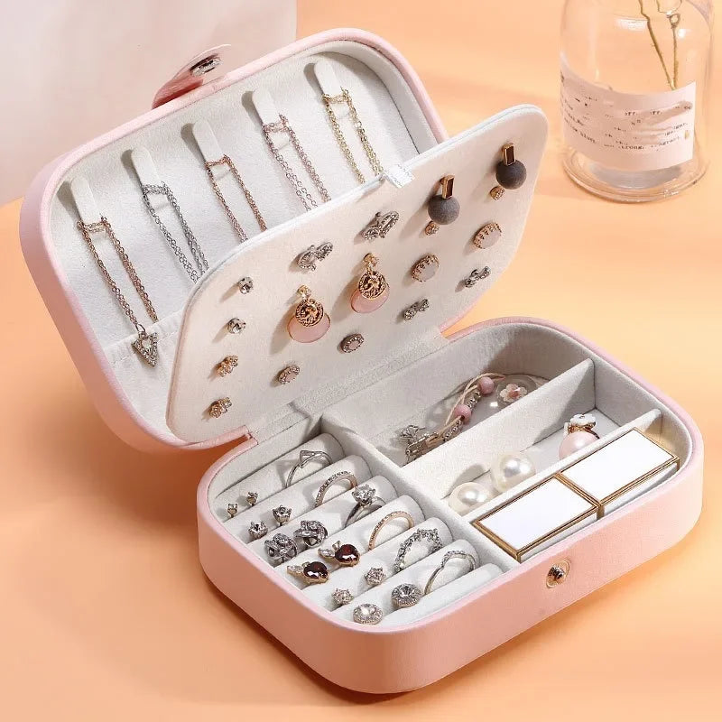 Portable Leather Jewelry Organizer – Elegant & Travel‑Ready