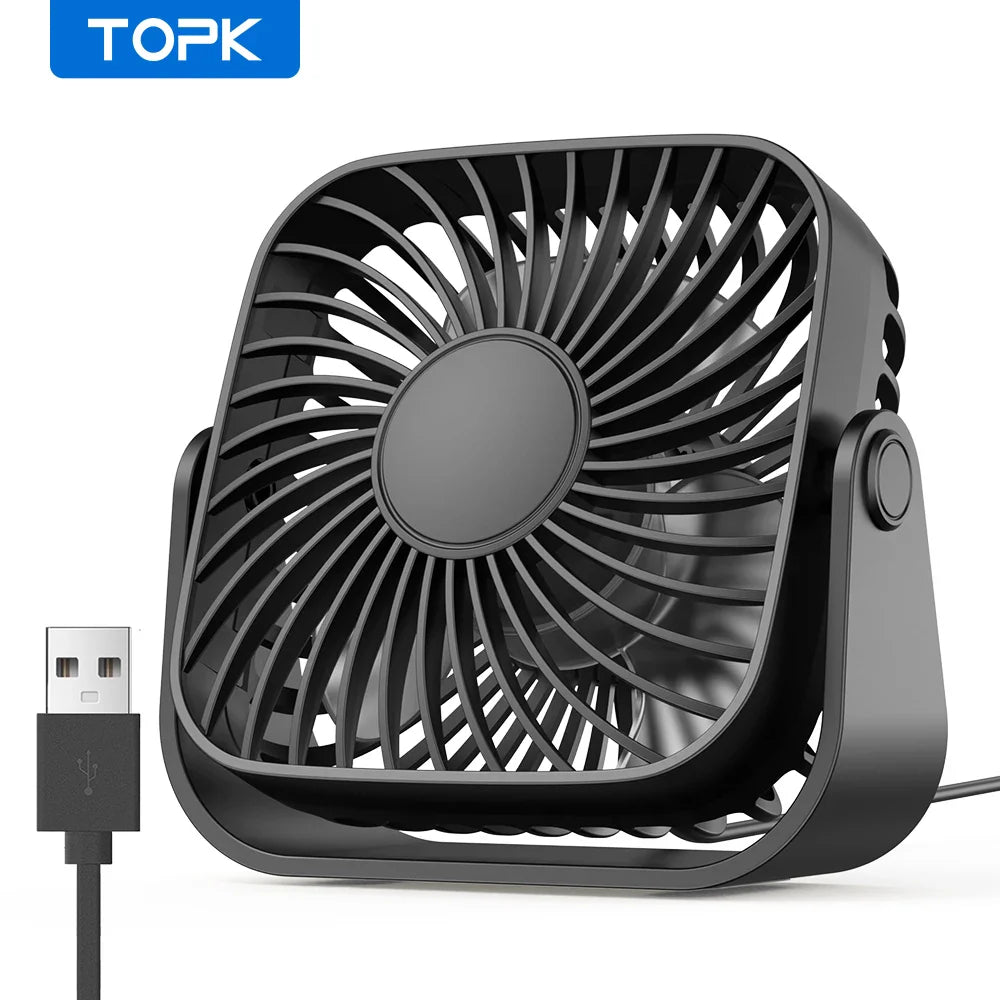 Portable USB Travel Fan – Compact & Power‑Ready