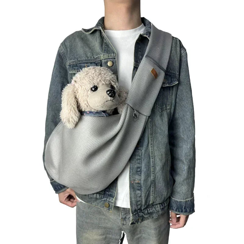 Hands‑Free Travel Sling for Small Breeds – Soft & Supportive