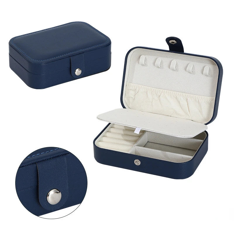 Portable Leather Jewelry Organizer – Elegant & Travel‑Ready