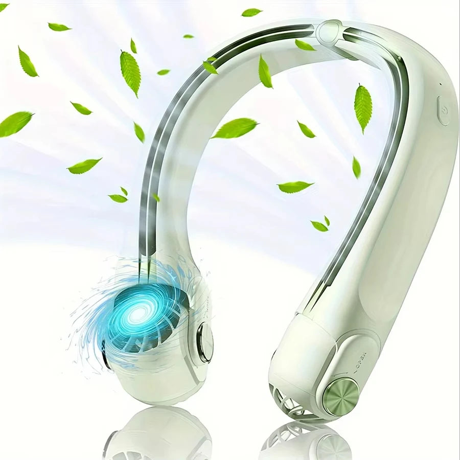Portable Rechargeable Mini Fan – 3‑Speed with Rotating Air Outlet