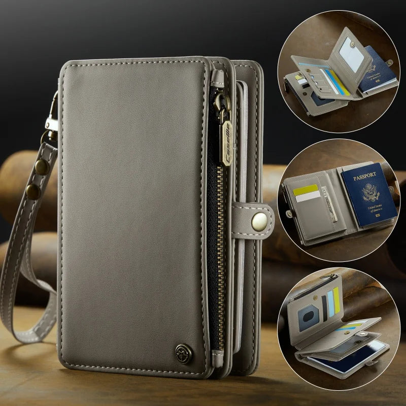 Travel Passport Wallet with RFID Protection & Lanyard