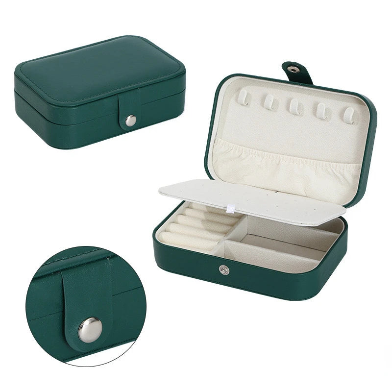 Portable Leather Jewelry Organizer – Elegant & Travel‑Ready