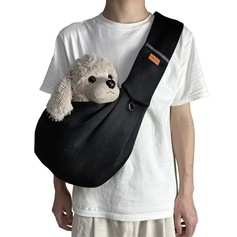 Hands‑Free Travel Sling for Small Breeds – Soft & Supportive