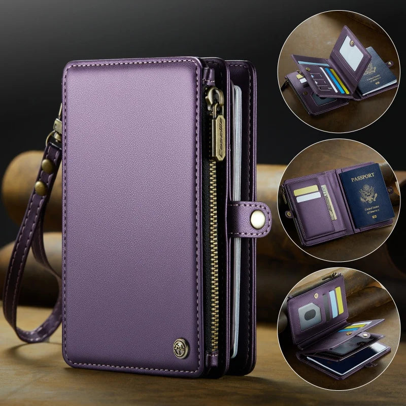 Travel Passport Wallet with RFID Protection & Lanyard