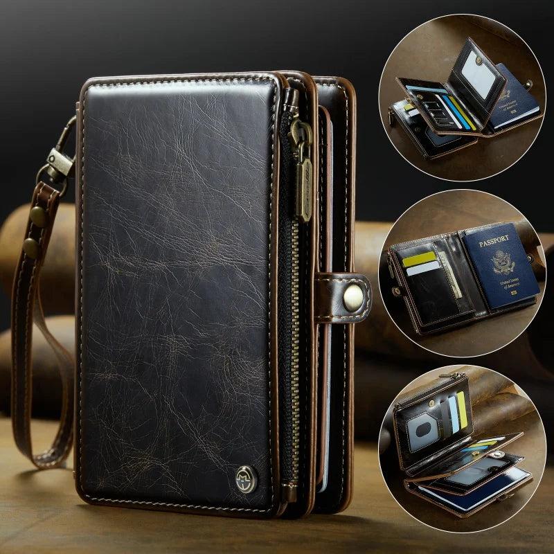 Travel Passport Wallet with RFID Protection & Lanyard