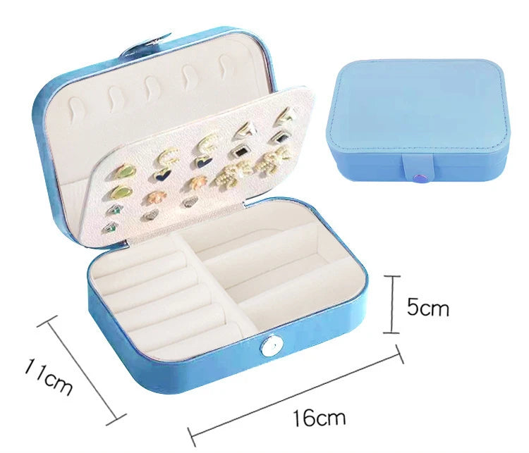 Portable Leather Jewelry Organizer – Elegant & Travel‑Ready