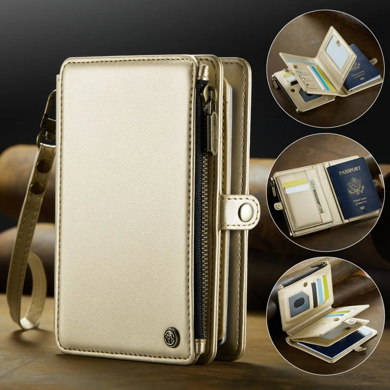 Travel Passport Wallet with RFID Protection & Lanyard