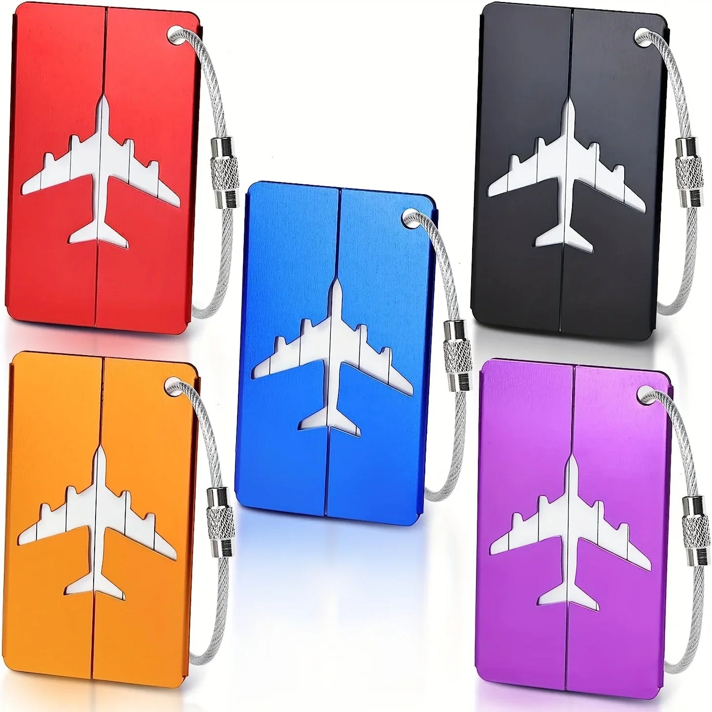 Sleek Aluminum Luggage Tags – Durable & Travel‑Ready