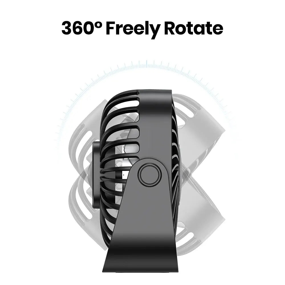 Portable USB Travel Fan – Compact & Power‑Ready