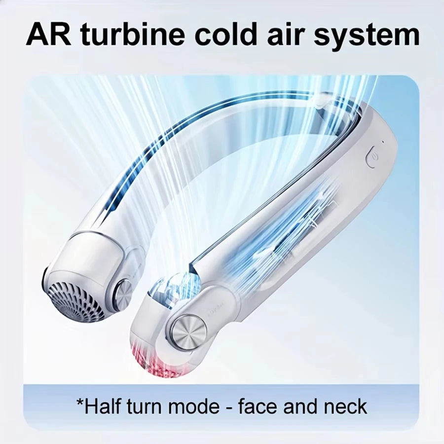 Portable Rechargeable Mini Fan – 3‑Speed with Rotating Air Outlet