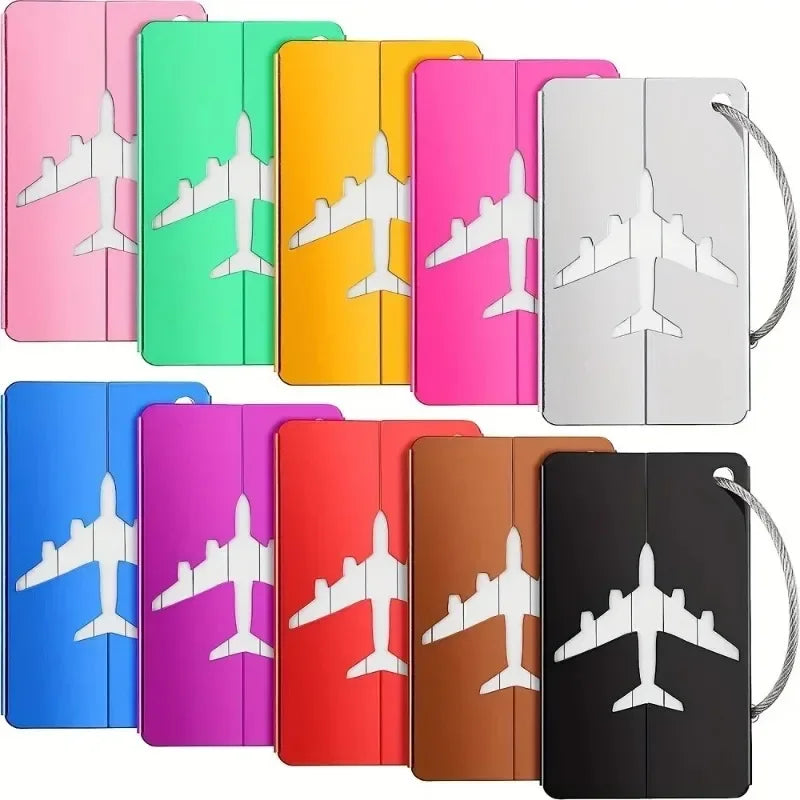 Sleek Aluminum Luggage Tags – Durable & Travel‑Ready