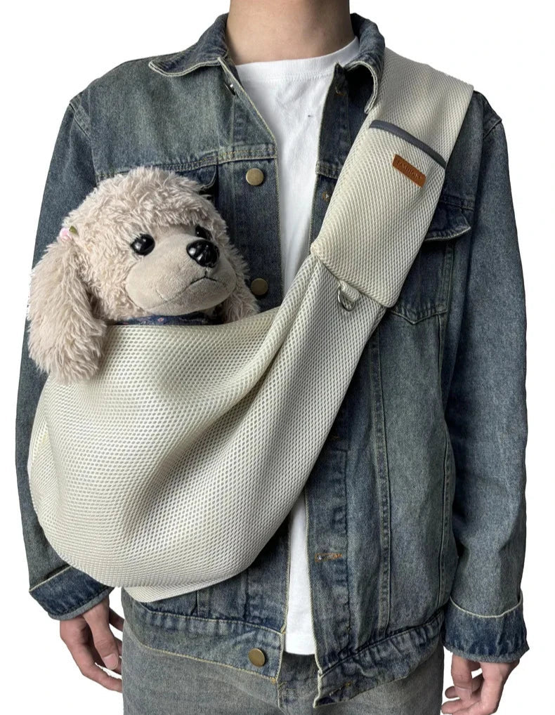 Hands‑Free Travel Sling for Small Breeds – Soft & Supportive