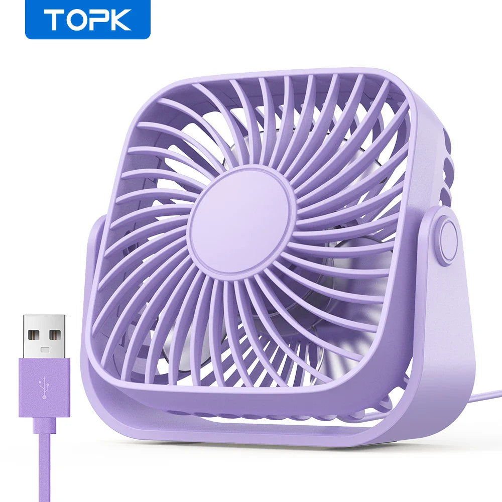Portable USB Travel Fan – Compact & Power‑Ready