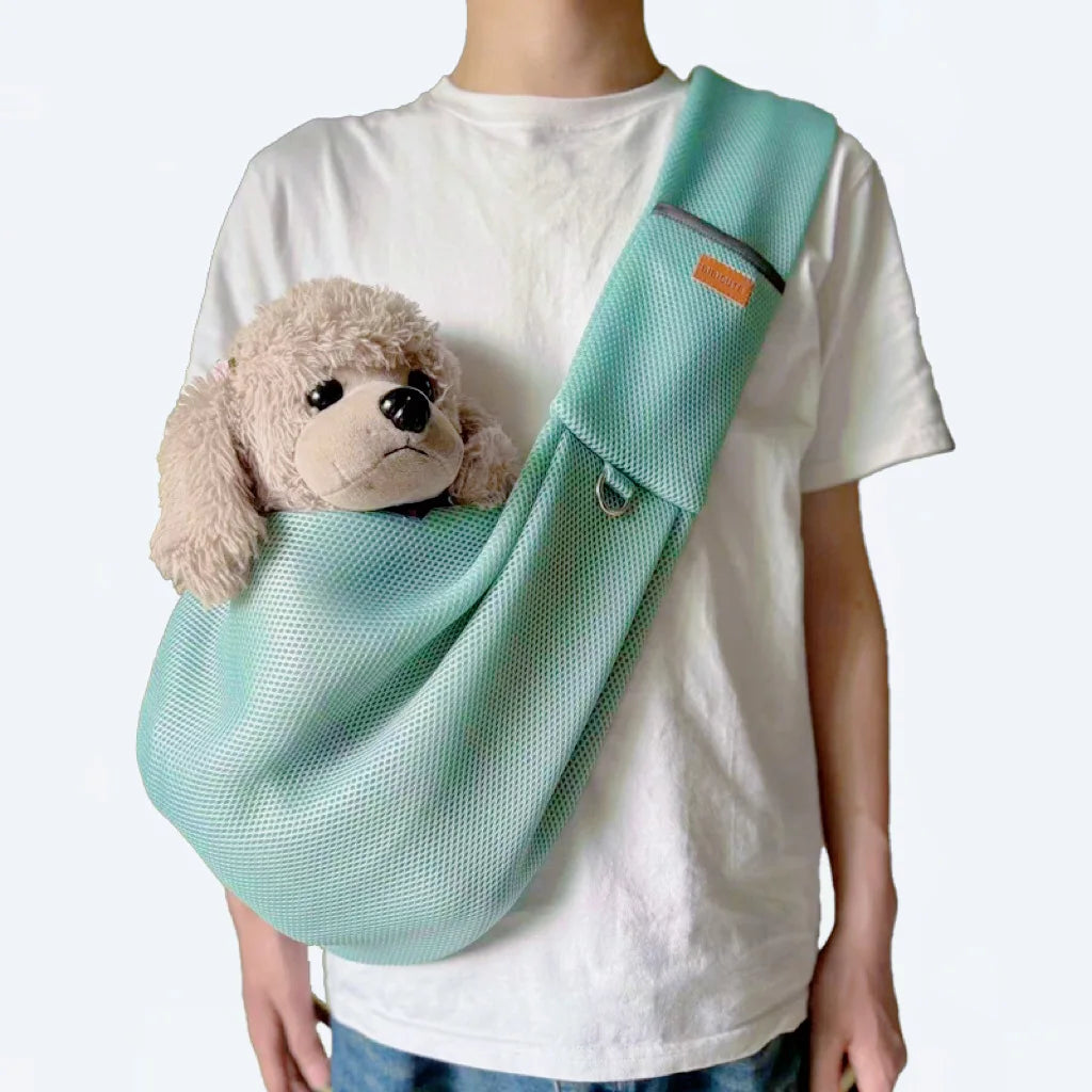 Hands‑Free Travel Sling for Small Breeds – Soft & Supportive