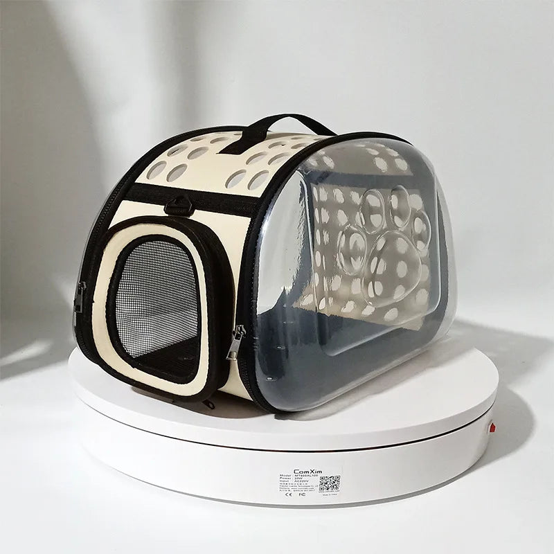 Transparent Foldable Pet Travel Carrier