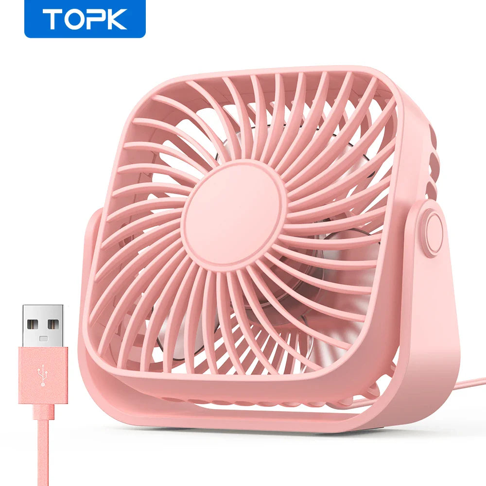 Portable USB Travel Fan – Compact & Power‑Ready