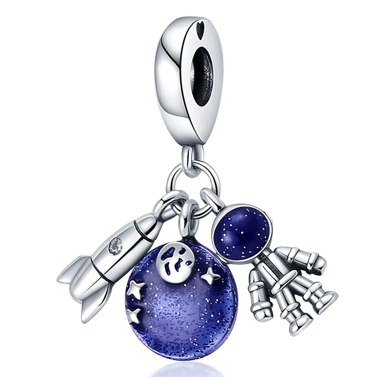 Silver‑Plated Travel Charms – Unique, Artistic Luggage Accessories
