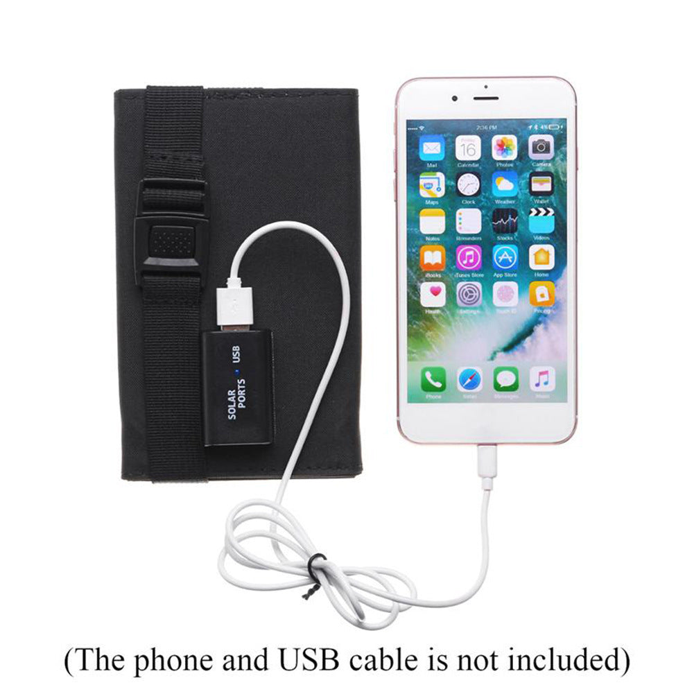 Folding 7W Solar Phone Charger – Travel & Outdoor Ready