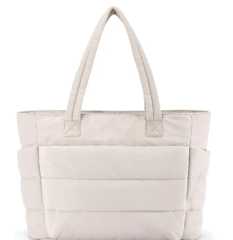 Puffy Travel Zipper Bag – Soft Nylon Organizer