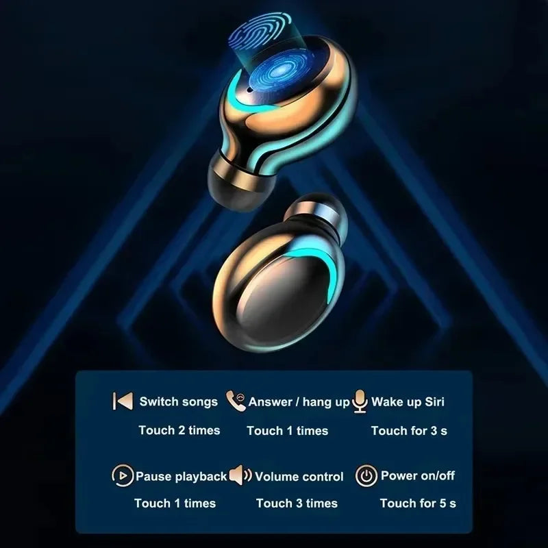 Wireless Waterproof Earbuds with Sound Isolation