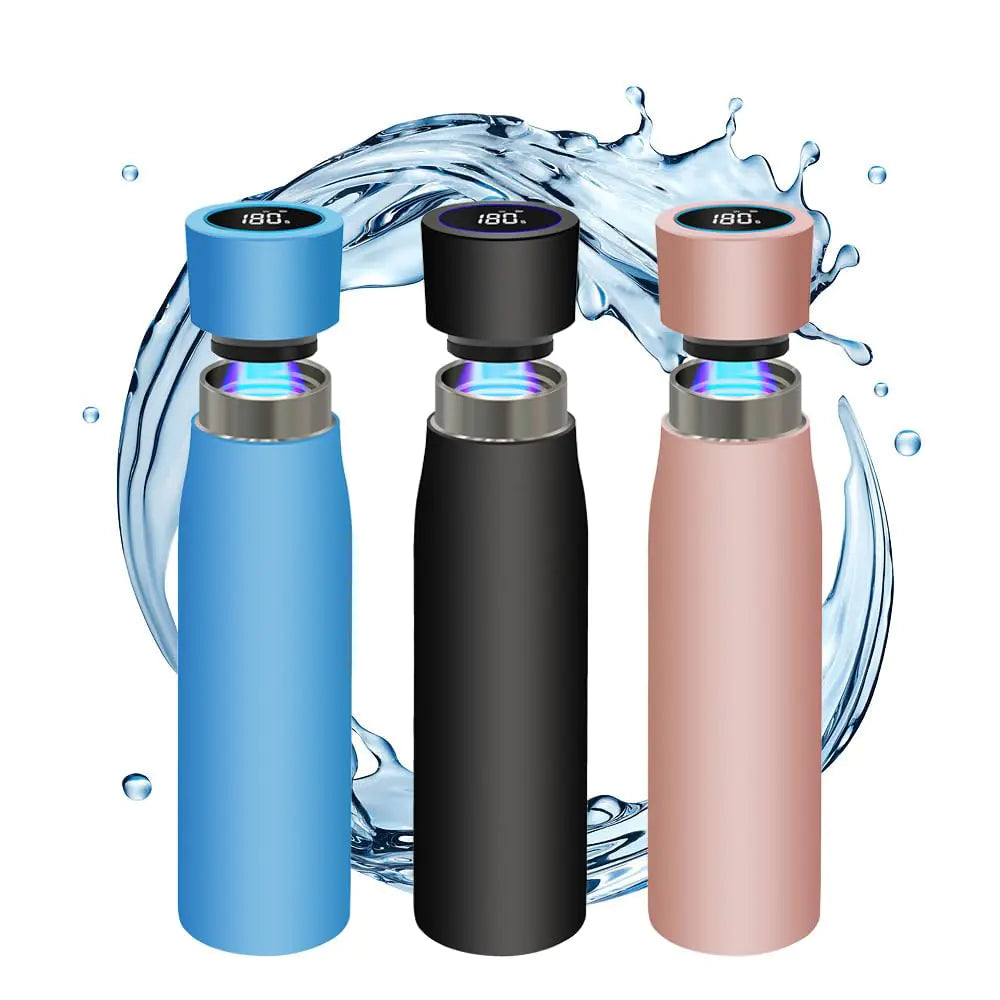 UV‑C Self‑Cleaning Smart Bottle – LED Temp Display, Insulated & USB‑C Rechargeable