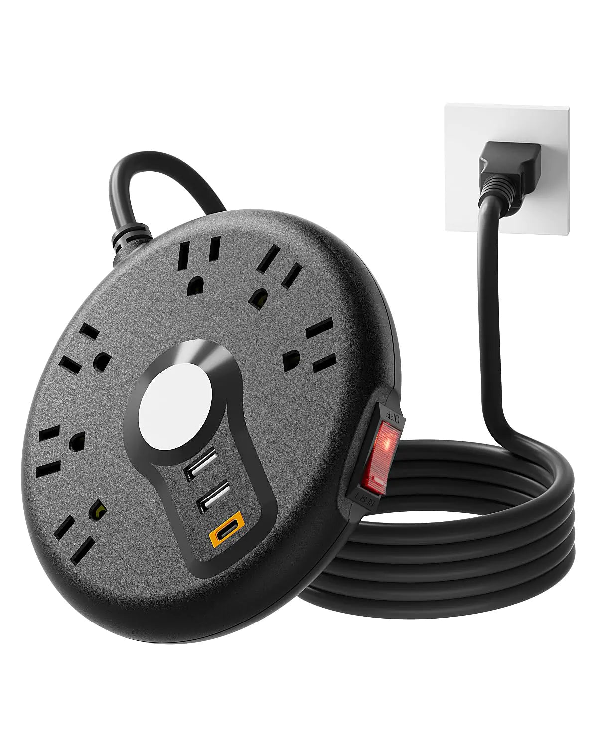 Cruise‑Approved 6‑Outlet Power Strip with USB‑C Fast Charging